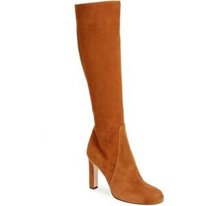 AGL Milly Brown Suede Knee-High Boots Women’s Size 39 / US 9 Designer Luxury
